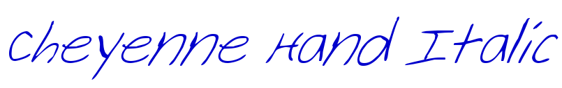 Cheyenne Hand Italic フォント